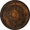 Ekena Millwork Bradford Ceiling Medallion (Fits Canopies up to 6 5/8"), Hand-Painted Rust, 32 5/8"OD x 2"P CM32BRRUS - alternate 1